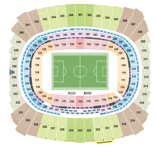 Arrowhead Stadium World Cup Seating Chart